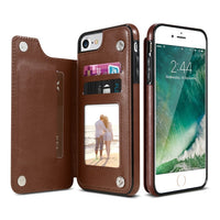 Leather Case For iPhone X 6 6s 7 8 Plus XS 5S SE