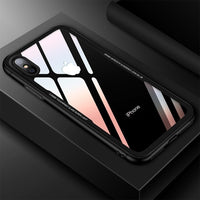 Case Tempered Glass Clear Transparent Back Cover Case