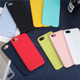 Case Luxury Soft Back Matte Color Cases