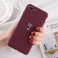 Case Lovebay Love Heart Pattern   Cover For Iphone 6 6S 7 8 Plus XS Max XR X