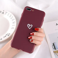 Case Lovebay Love Heart Pattern   Cover For Iphone 6 6S 7 8 Plus XS Max XR X