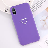 Case Lovebay Love Heart Pattern   Cover For Iphone 6 6S 7 8 Plus XS Max XR X