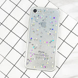 Clear Glitter Star Cover For iphone XS MAX X 7 8 plus