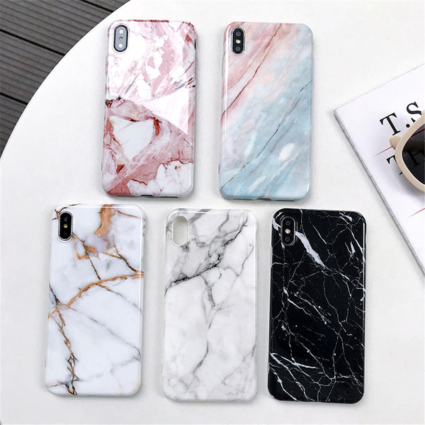 Case Marble Silicone Phone