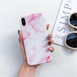 Case Marble Silicone Phone