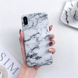 Case Marble Silicone Phone