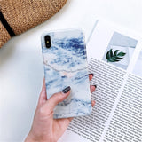 Case Marble Silicone Phone