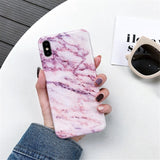 Case Marble Silicone Phone