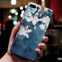 Case Cute 3D Emboss Cartoon Patterned Phone Case For iphone X 8 7 6 6S