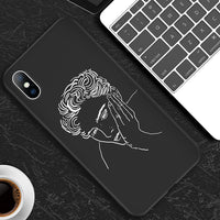 Lovebay Phone Case For iPhone 6 6s 7 8 Plus X XR XS Max 5 5s SE Fashion Abstract Art Lover Face Soft TPU For iPhone X Phone Case