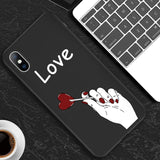 Lovebay Phone Case For iPhone 6 6s 7 8 Plus X XR XS Max 5 5s SE Fashion Abstract Art Lover Face Soft TPU For iPhone X Phone Case