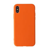 Case Solid Color Silicone Couples Cases For iphone XR X XS Max 6 6S 7 8 Plus C