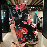 Case 3D Flower Emboss Case For Samsung Galaxy J7 J3 J5 A5 J4 J6 A6 Plus J8 A7