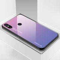 Gradient Tempered Glass Case For Xiaomi Redmi Note 7 5 6 Pro Pocophone