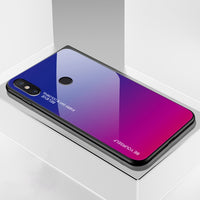 Gradient Tempered Glass Case For Xiaomi Redmi Note 7 5 6 Pro Pocophone