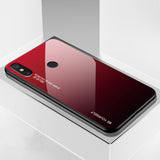 Gradient Tempered Glass Case For Xiaomi Redmi Note 7 5 6 Pro Pocophone