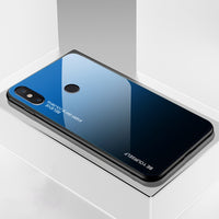 Gradient Tempered Glass Case For Xiaomi Redmi Note 7 5 6 Pro Pocophone